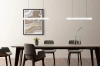 Moderne rechteckige Pendelleuchte | Fernbedienung | LED | weiß | SX41-60CM-24W-W