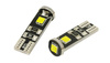 LED-Autolampe W5W T10 3 SMD CREE