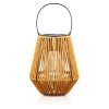 Kabellose Solarlampe | Gartenlampe mit Halterung | JX21-Bambus