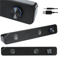 PC-Soundbar 2.0 mit LED-RGB-Beleuchtung | 6W RMS 20Hz-20kHz 4ohm | S4