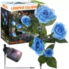 Solarblume | Solar-LED-Gartenlampe Blaue Rosen | 74 cm, 600 mAh | FLD-35-BLUE