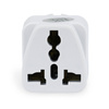 Universeller Netzadapter, Reiseadapter mit UK/USA/CN Steckdosen zu EU/PL Steckdosen | Weiß | AD-DE89