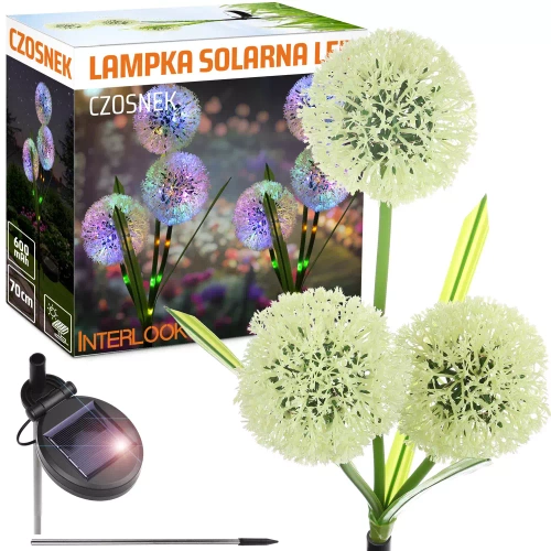 LED-Gartenleuchte Solar Blume | 70 cm, 600 mAh, 3 Stück | FLD-03-C