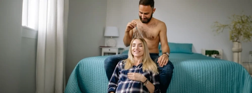 Kopfhaut-Massagegerät | ayurvedisches Massagegerät für entspannende Kopfmassage | rot | SM-12CL-RED