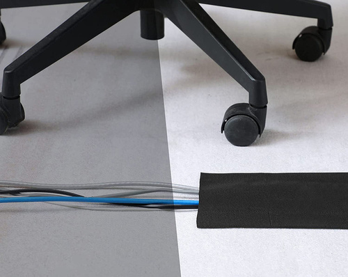 Kabel-Organizer Klettband, Kabelabdeckung für Teppiche und Auslegware | 2 m | WCT-10-2M