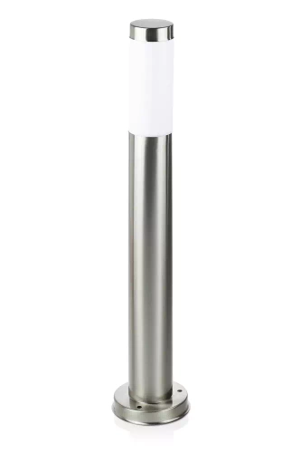 Garten Stehleuchte, runder Sockel für E27 Glühbirne | 230V Stromversorgung, Edelstahl | Inox, 65cm | LLR-65CM
