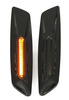 LED-Seitenblinker | Rauchglas, schwarzes Gehäuse | statisch | BMW E90 E91 E92 E93, E60 E61, F10, E81 E82 E87 E88 | PLCBD002B
