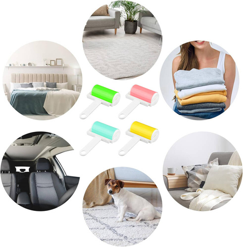 Fusselroller | Kleiderbürste zum Entfernen von Tierhaaren | WHS-282-BLUE