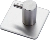 Silberner Kleiderhaken für Kleidung, Handtücher, Geschirrtücher | Selbstklebende Halterung für Küchenutensilien | BXG-4PCS-SILVER