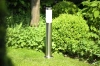 Garten Stehleuchte, runder Sockel für E27 Glühbirne | 230V Stromversorgung, Edelstahl | Inox, 65cm | LLR-65CM