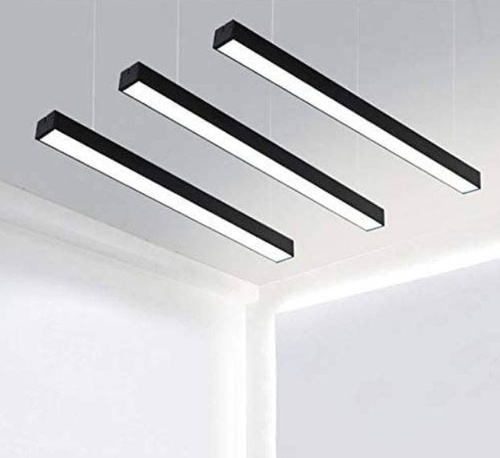 Modern Lineare LED Hängelampe 20W, Aluminium Pendelleuchte | Höhenverstellbar | 120 x 7 cm