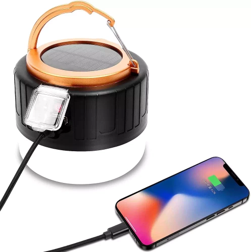 LED-Campinglampe mit Powerbank-Funktion | 5 Leuchtmodi, SOS, 2.400 mAh, bis zu 10 h Betriebsdauer | HWL-004