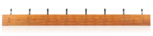 Holzkleiderbügel | Wandgarderobe | Kleiderbügel mit 16 Haken | HG-80CM-WOOD
