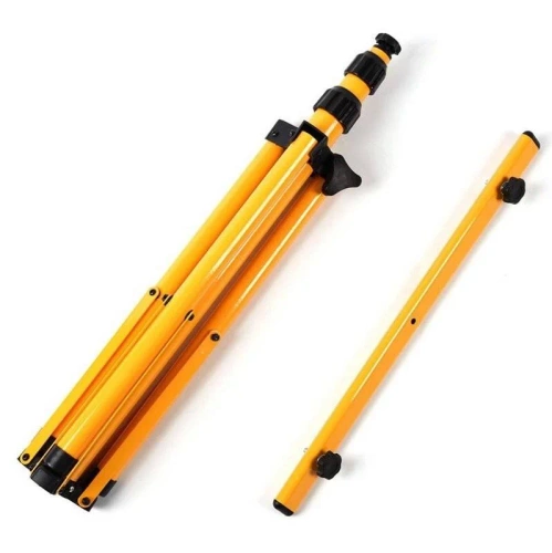 Arbeitsstativ 1,6M für Scheinwerfer | Beleuchtungsset mit 2 Halogenlampen 100W mit Stativ und Schalter | FLT-1.6M