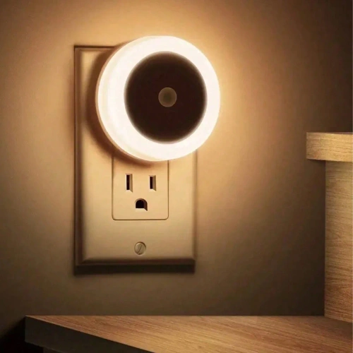 LED-Nachtlicht mit Dämmerungssensor | Steckdosen-Nachtlicht mit warmweißem Licht | JL-510