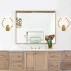 Goldene Wandleuchte Wandleuchte E27 | WLO-ND28-G