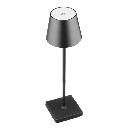 Tischlampe mit eingebautem Akku | Touch-Nachtlicht | HJA18-SCHWARZ