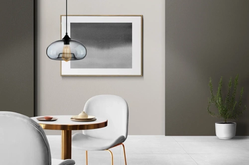 Moderne Glas Pendelleuchte | Dymiona | GB-D28-Grau