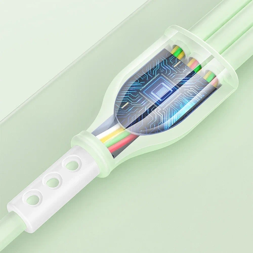 USB-Kabel mit drei Ladeanschlüssen | B2-3in1-grün