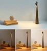 Tischlampe 33,5 cm | Kabellose Nachttischlampe mit eingebautem Akku | Lampe mit Touch-Steuerung | HMS-355-GREY