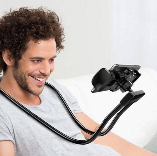 Universaler Ständer | Halterung für Hals / Selfie-Stick für Telefon | N005-Schwarz