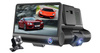 Video-Recorder, Autokamera | 3 Kameras - Vorderseite, Rückseite, Innenraum | FullHD 1296p | Bildschirm 4" | PZ-E9