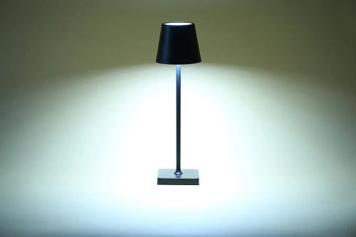 LED-Tischlampe 38 cm | Kabellose Nachtlampe | Berührungsempfindliche Lampe für Hotel, Restaurant | HJA20-SCHWARZ