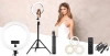 LED-Ringlicht | 300 W | mit Stativ 210 cm | 3 Farbtemperaturen weiß | SENY | RL-480 2in1