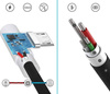 Micro-USB 2M | Winkel-USB-Ladekabel für Telefon | Quick Charge 3.0 2.4A | AM30