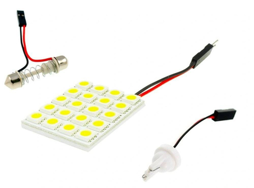 LED-Panel 20 SMD 5050 4x5 + Adapter W5W, C5W, T4W