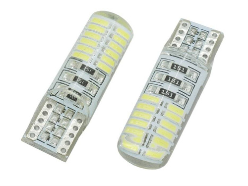 Auto LED Birne W5W T10 24 SMD 4014 CAN BUS Silikon