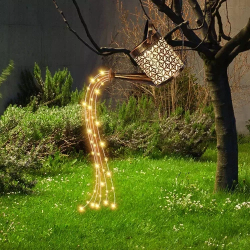 Solar-Gartenlampe LED Gießkanne | 95 cm, 600 mAh | FLD-17-W