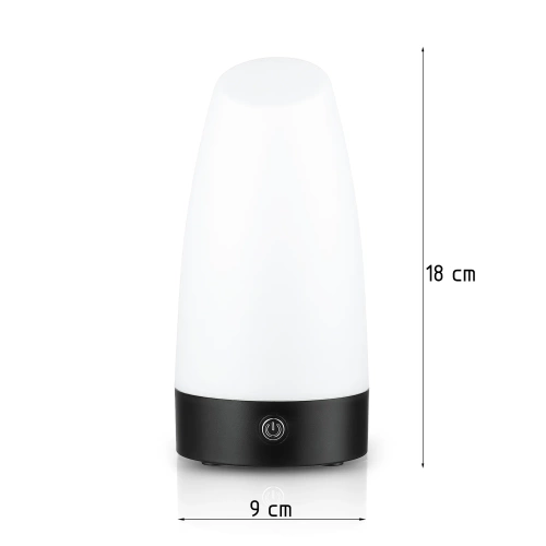 Berührungsempfindliche LED-Tischlampe - Kaltweiß | Kabellose Nachtlampe | YG-D017-Weiß