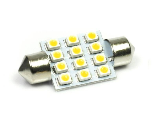 WW Auto LED Birne C5W 12 SMD 1210 Warmweiß
