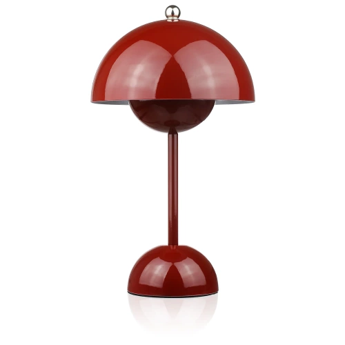 Stilvolle Tischlampe | Kabellose Nachtlichtlampe mit drei Leuchtfarben | HJA27-1-ROT