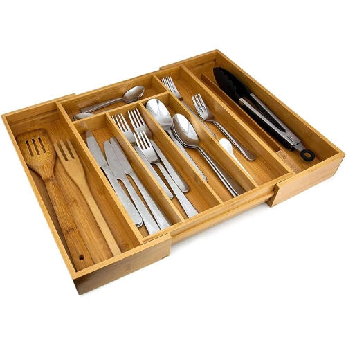 Besteckkasten aus Bambus, ausziehbar | RSD-768