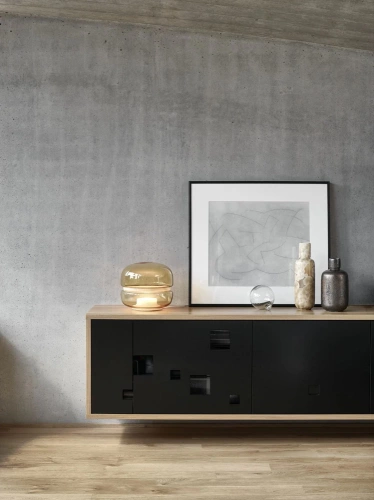 Tischleuchte aus Glas | modernes Design, Retro-Stil, warmes Licht, ideal für Wohnzimmer und Schlafzimmer | braun | BH-258-BROWN