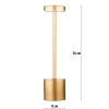 34 cm Tischlampe mit eingebautem Akku | Nachtlicht mit drei Leuchtfarben | Stimmungsvolle Lampe für Hotel, Restaurant | HJA28-ROSEGOLD-2