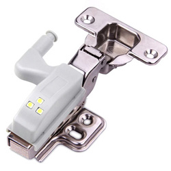 LED-Möbelleuchte | zur Montage am Türscharnier | grau | D206-GREY