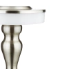 Tischlampe mit eingebautem Akku | Nachtlicht mit drei Leuchtfarben | Stimmungsvolle Lampe für Hotel, Restaurant | HJA14-A-SILVER