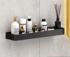 Badezimmerregal über dem Waschbecken | Länge 60 cm | Duschablage | Schwarz | BSU-L60CM-B