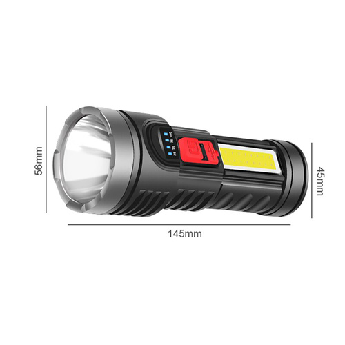 LED-Taschenlampe mit integriertem Akku | 4 Leuchtmodi, 500 lm, 1200 mAh | TL-822