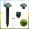 Tierschreck Solarbetriebener Spike | 2 Stück | YSJ-1265-SCHWARZ