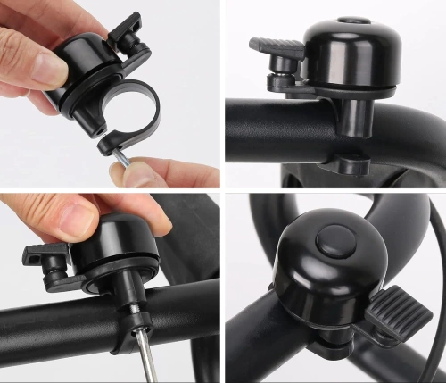Lenkerklingel aus Metall | Laute Klingel für Fahrrad oder Roller | QTLD-274