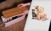 JB2389-S | Kabelmanagement Organizer Box mit Bambusdeckel inkl. | Kabelorganisation - Steckdosenleiste und Kabel verstecken für zu Hause und Büro | Größe S