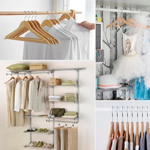 Kleiderbügel-Set | Holzbügel für den Kleiderschrank | HLD-Z10
