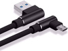 Micro-USB 2M | Winkel-USB-Ladekabel für Telefon | Quick Charge 3.0 2.4A | AM30