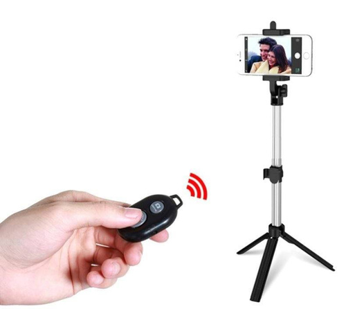 Selfie-Stick mit Bluetooth-Fernauslöser | Monopod Stativ | Kamerastativ | PSI-S003