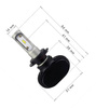 HB5 9007 LED Scheinwerferlampen CSP 50W 8000 lm | 2 Stück