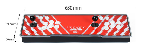 Retro-Spielkonsole | 5.000 Retro- und 3D-Spiele | 2 Controller-Sets | integrierter Lautsprecher | Anschlussmöglichkeit für Münzeinwurf | BP-3001-SNK